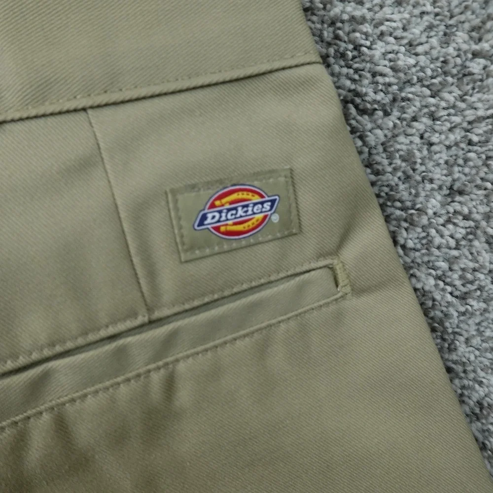 NEW Dickies Pants Mens 40X32 Beige Tan Brown 874 Chino Trouser Flat Front Work